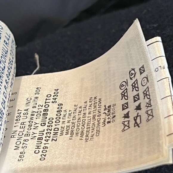 Moncler Wool Duffle Coat with Down-Filled Sleeves - Picture 9 of 11